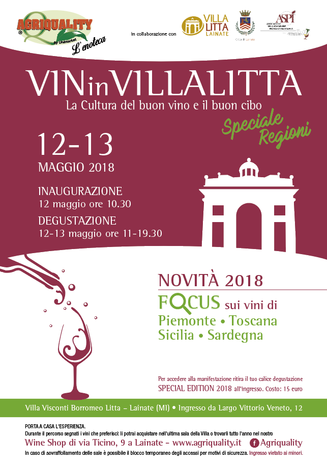 VINinVILLALITTA - Speciale Regioni - degustazioni in villa