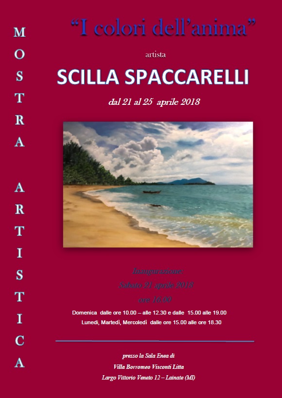 Personale di Scilla Spaccarelli: “I Colori dell’anima